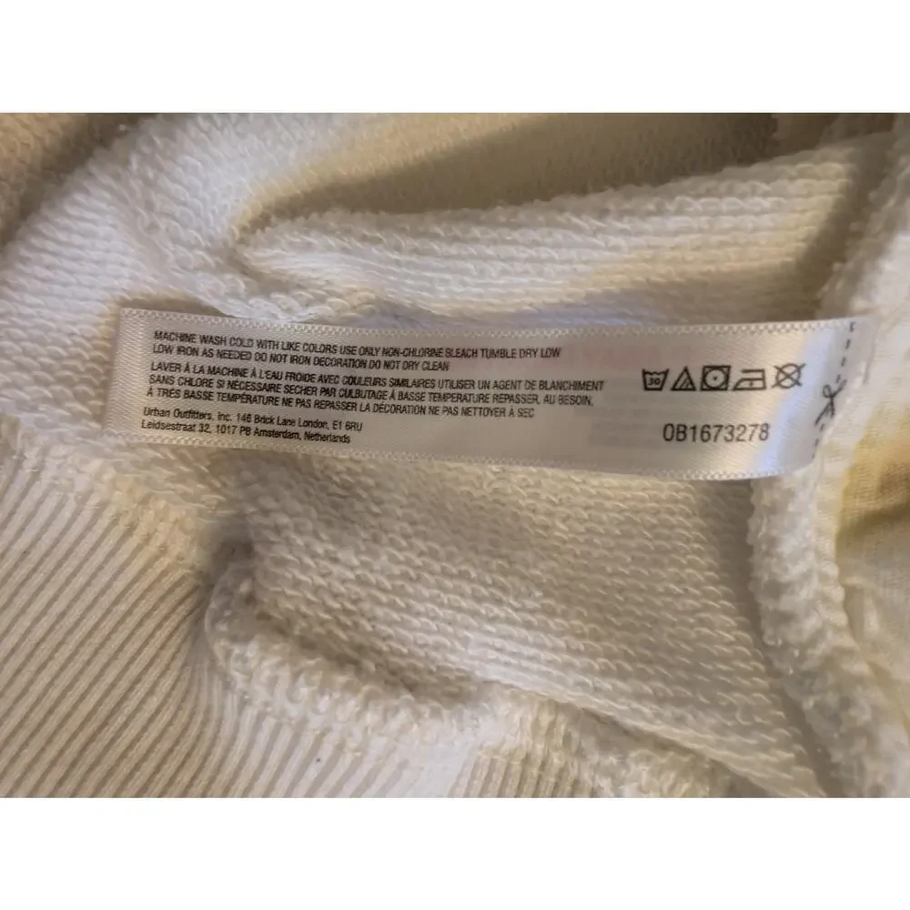 Free People All Star Buti Logo Ivory Pullover Large